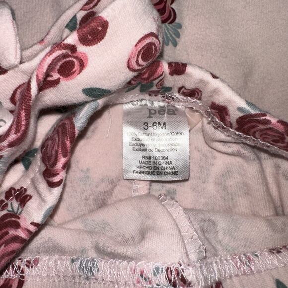 Chick Pea Baby Girl Outfit 3–6M Pink Daddy’s Girl Bodysuit Floral Pants Headband - Picture 5 of 5